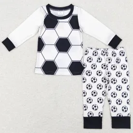 Baby Boys Clothes Soccer Long Sleeve Top Pants Pajamas Sets BLP0427