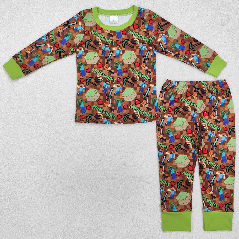 Baby Boys Pajamas Game Top Pants Pajamas Sleepwear Sets BLP1024