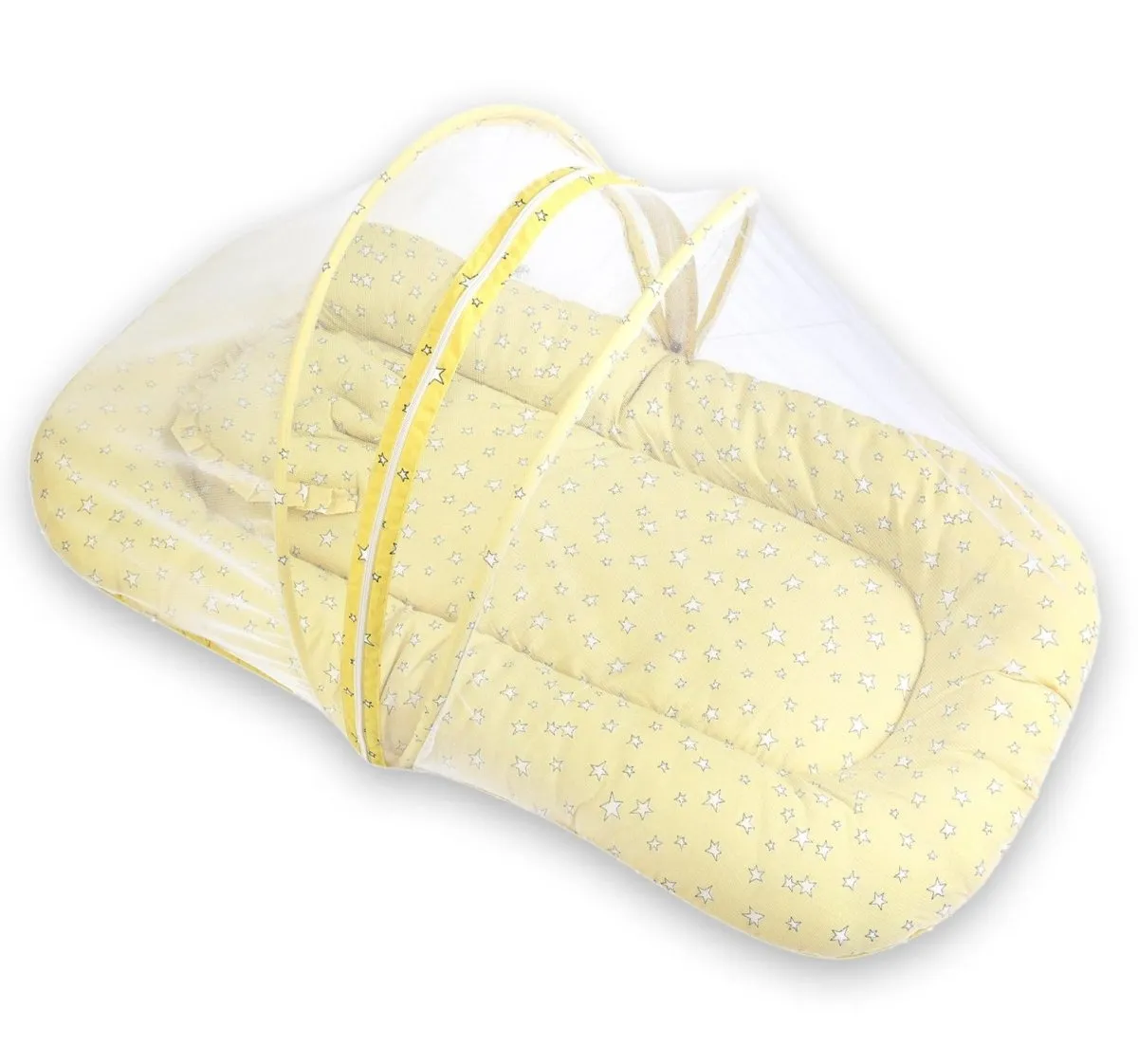 Baby Mosquito Net Portable Bed- Yellow Stars