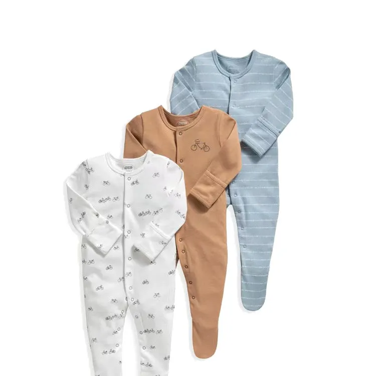 Baby Neutral 3-Pack Cotton Footed Sleep and Play