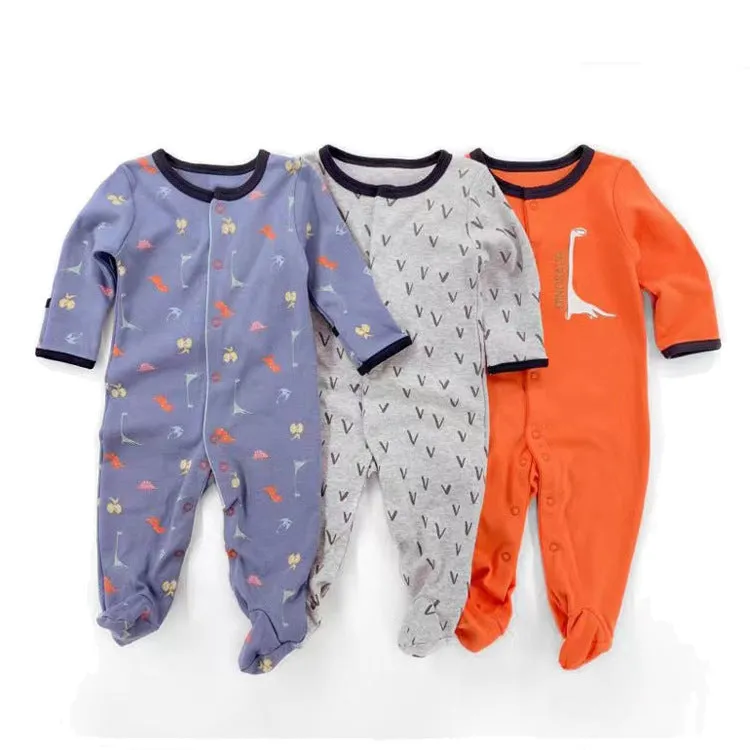 Baby Neutral 3-Pack Cotton Footed Sleep and Play