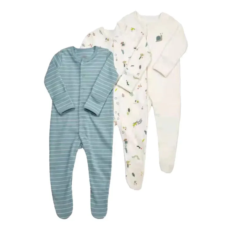 Baby Neutral 3-Pack Cotton Footed Sleep and Play