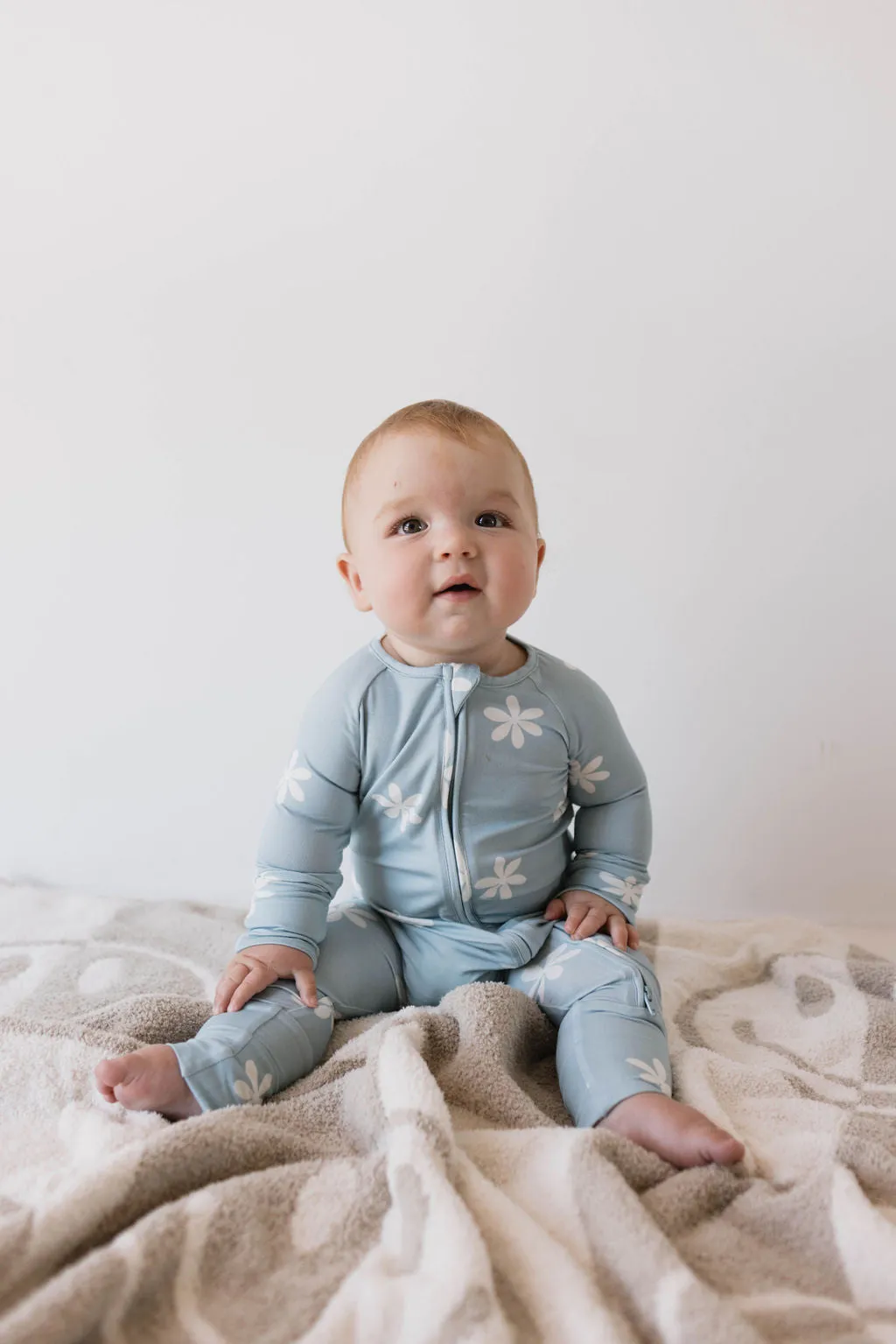 Bamboo Zip Pajamas  | Daisy Blues