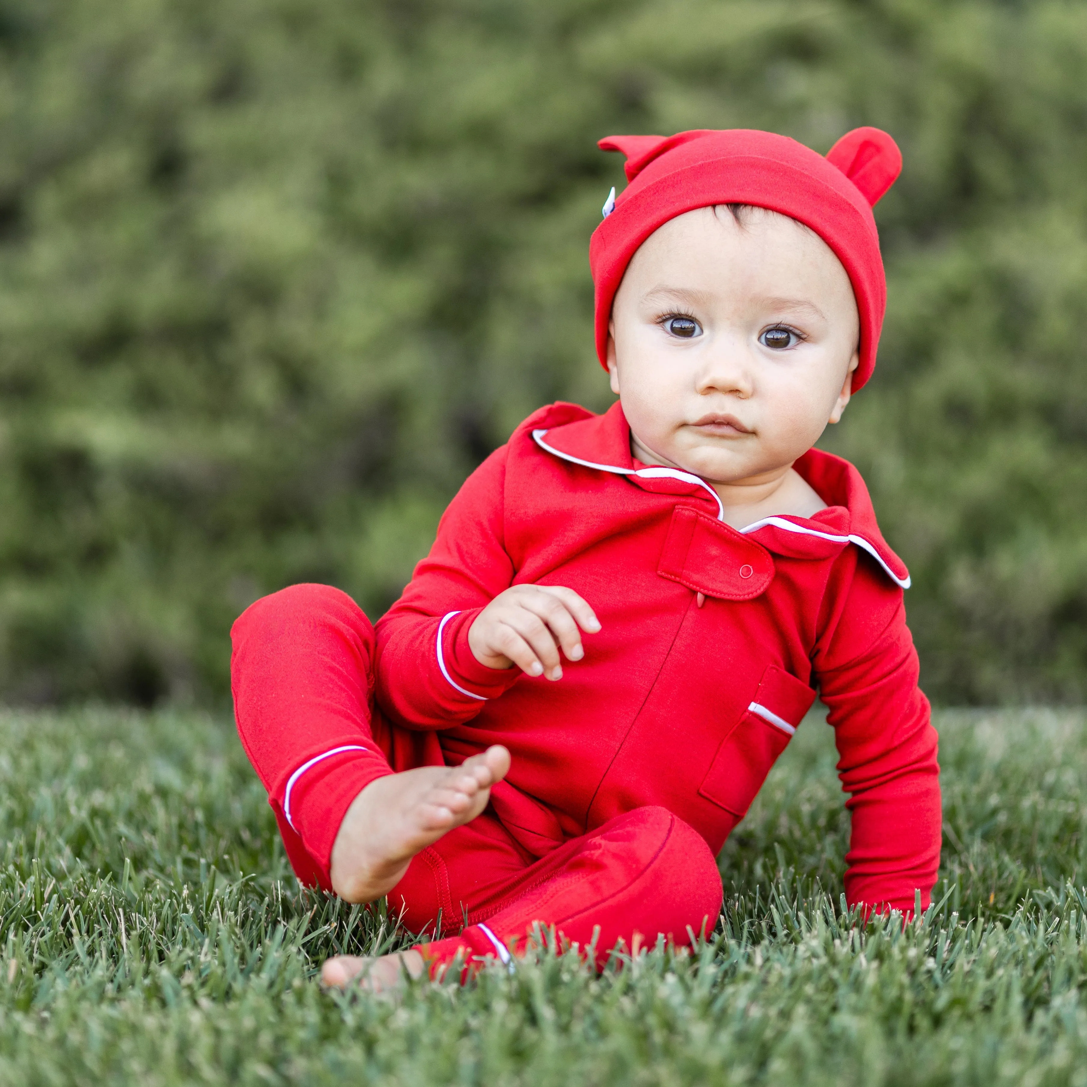 Bear Ear Hat - Red