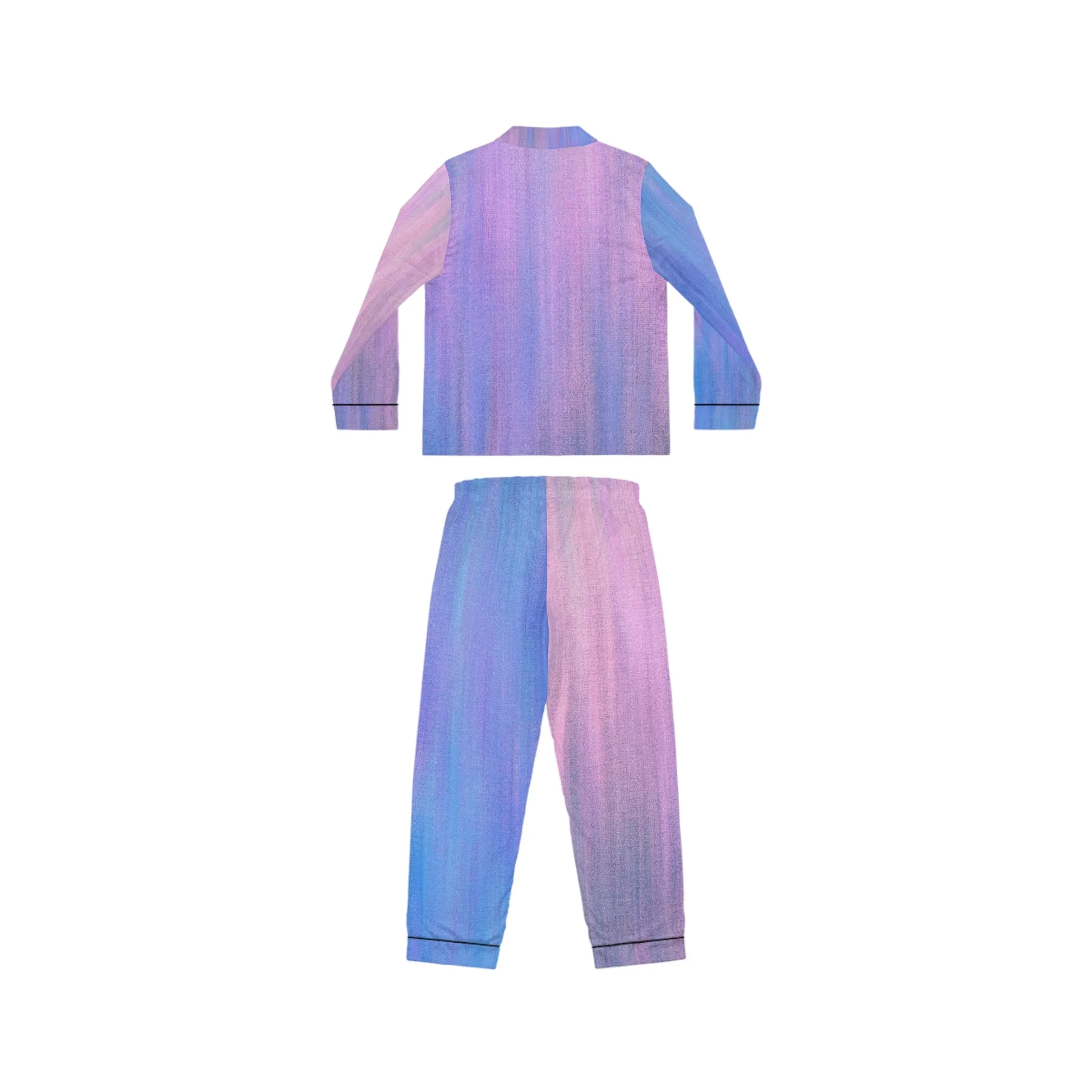 Blue & Purple Metalic - Inovax Women's Satin Pajamas