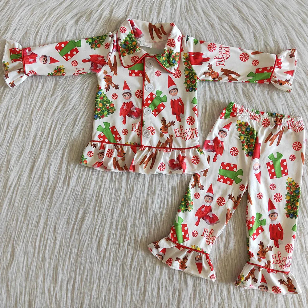 Boutique Baby Boys Pajamas Set Christmas Kids Pajamas Boys Nightwear 6 B4-39