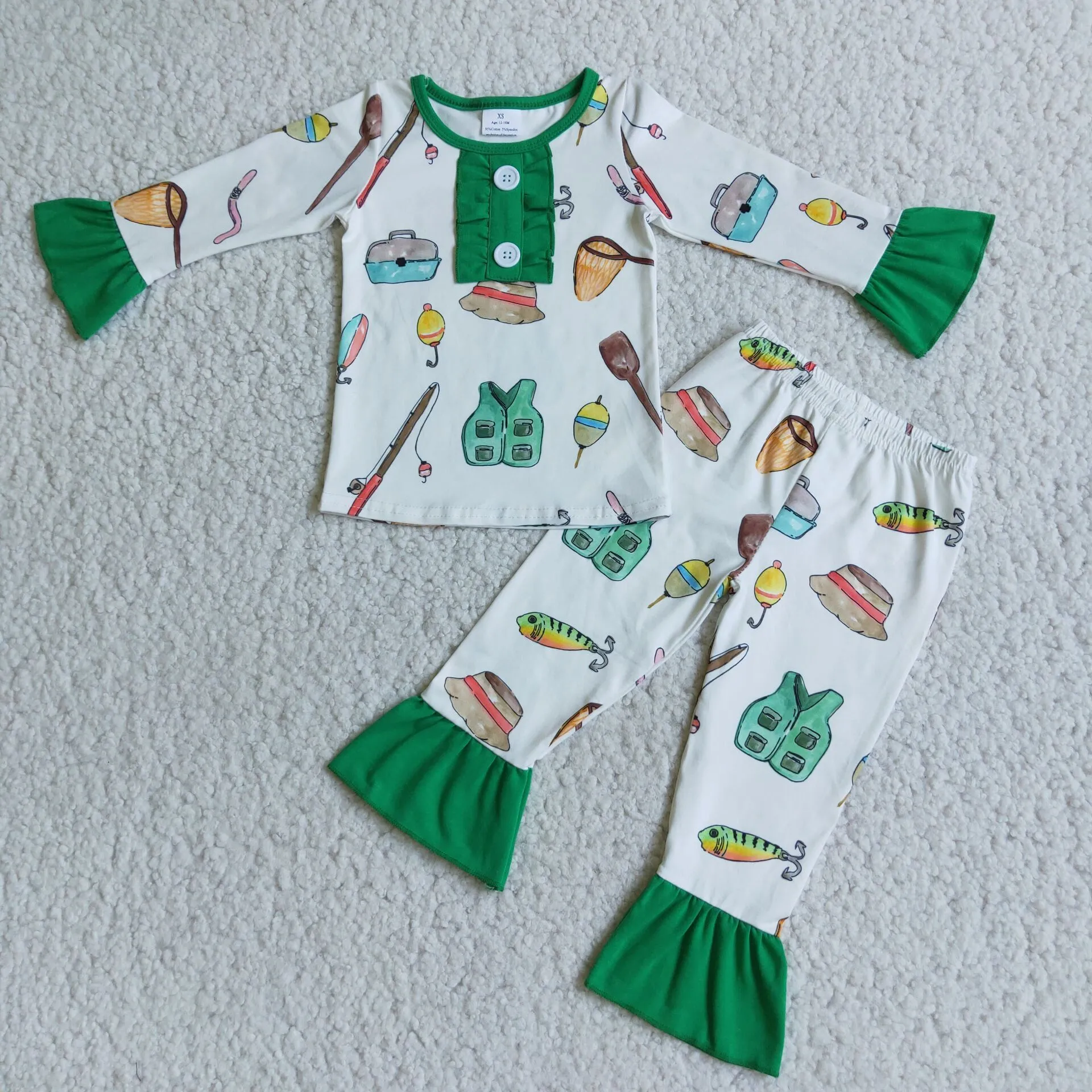 Boutique Baby Girls Pajamas Sets 6 A3-11