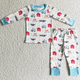 Boutique Boys Pajamas Long Sleeve Kids Baby Boy Sleepwear Set BLP0103