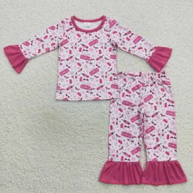 Boutique Girls Pajamas Long Sleeve Sleepwear Sets GLP0701