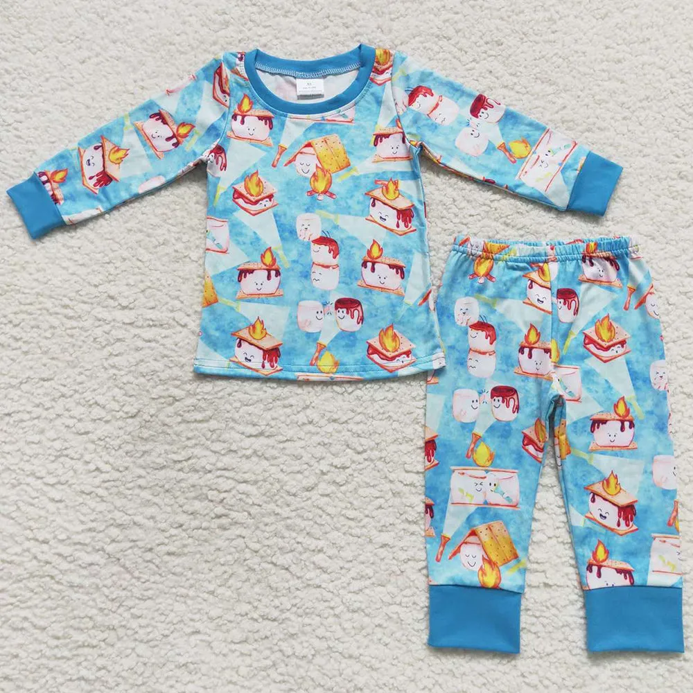 Boutique Kids Pajamas Fall Sleepwear Sets BLP0303