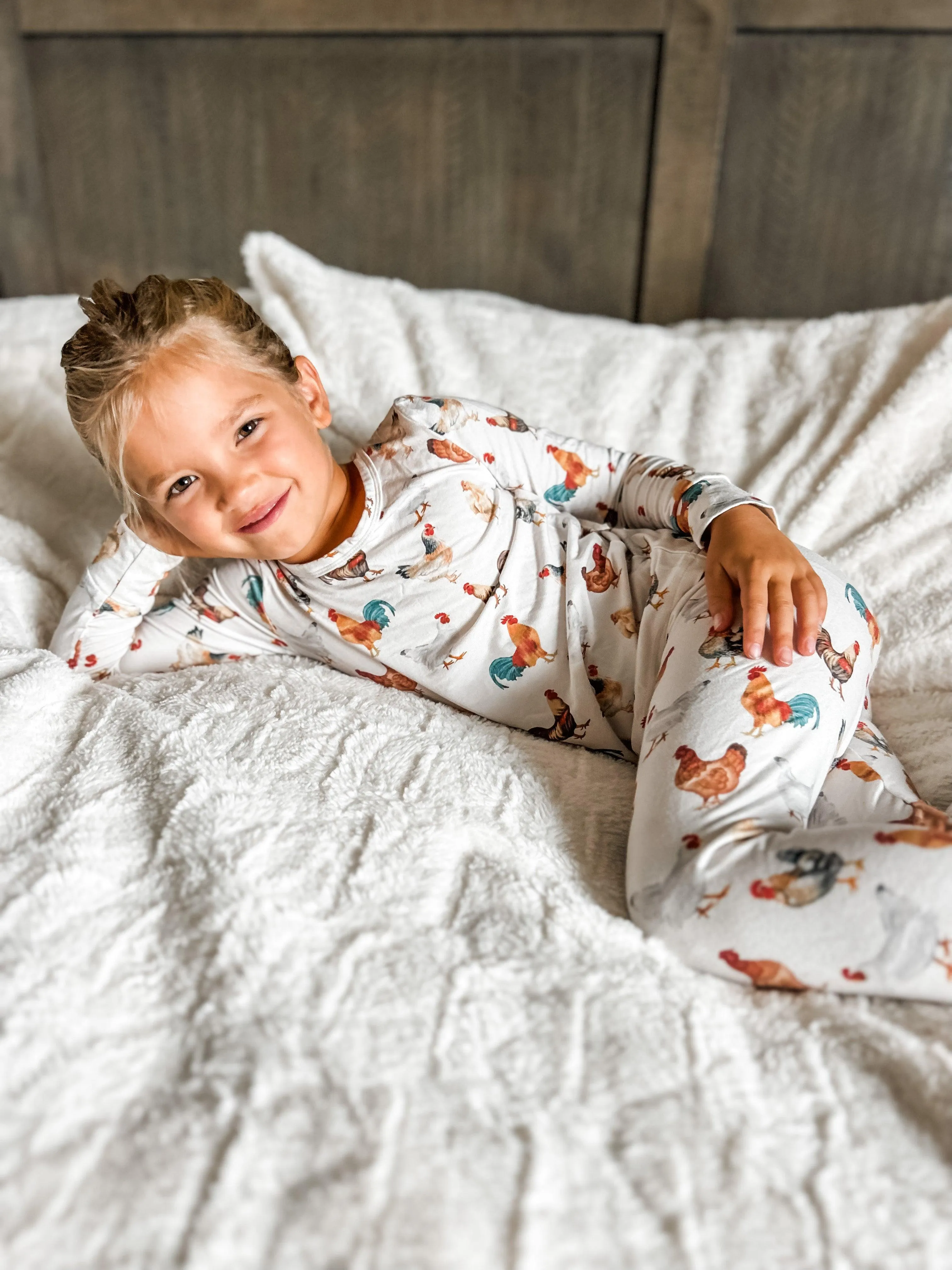 Chicken Toddler/Youth Bamboo Pajamas