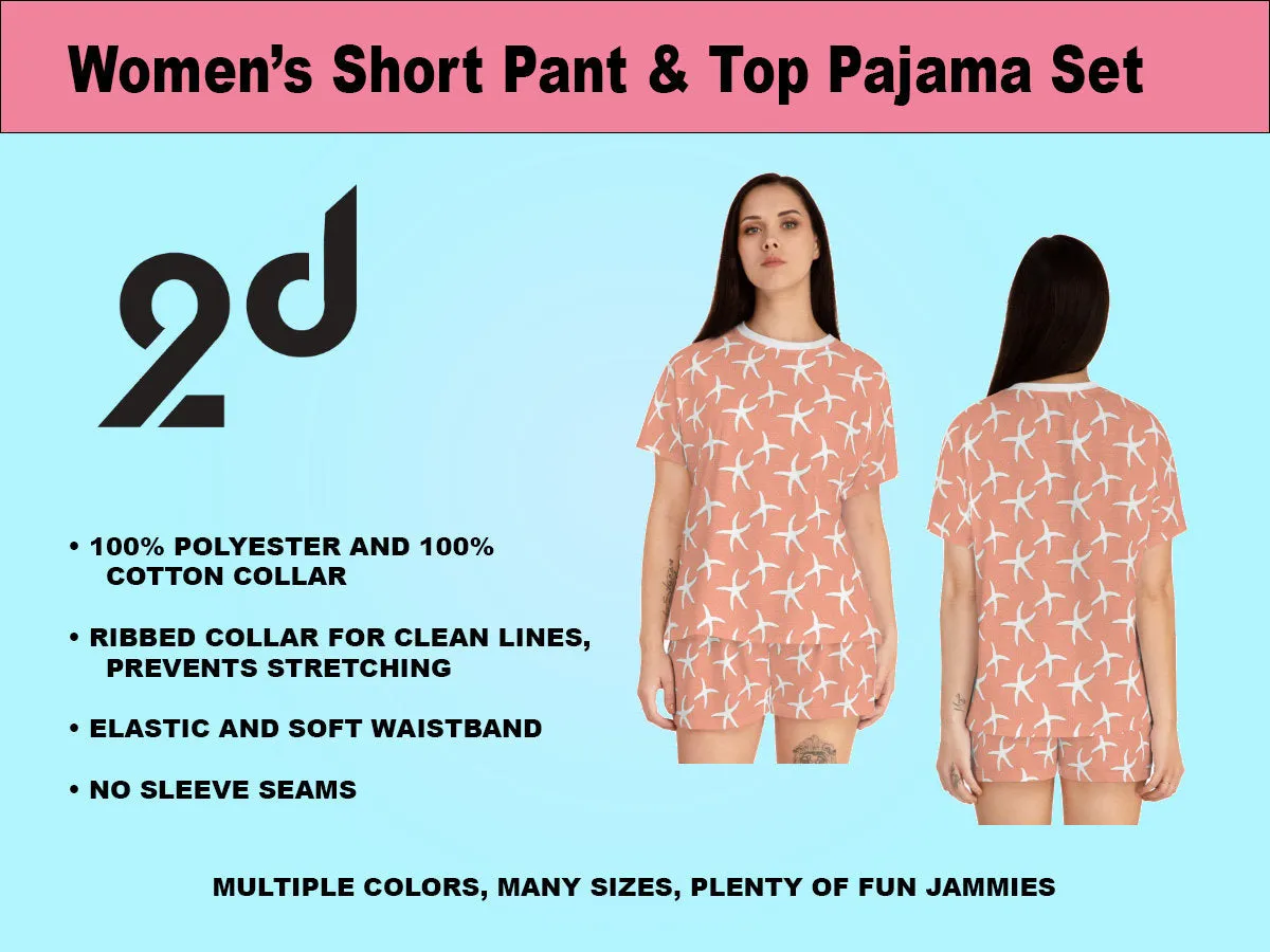 Coral Summer Pajamas, Comfy chic PJs, Cozy sleep Jammies, Cool PJs, Cute jammies, Sleep in comfort, Soft loungewear, Summertime Slumber