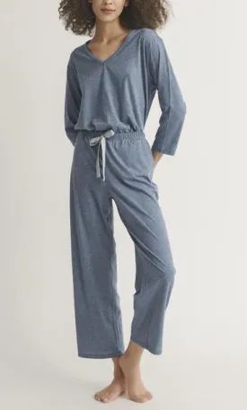 CRISTINA Long PJ Set in Celestial Heather