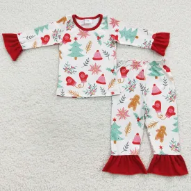 Cute Baby Girls Pajamas Christmas Sleepwear Sets GLP0636