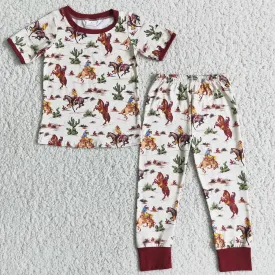 Cute Kids Pajamas Girls Boys Sleepwear Pajamas Set D4-14