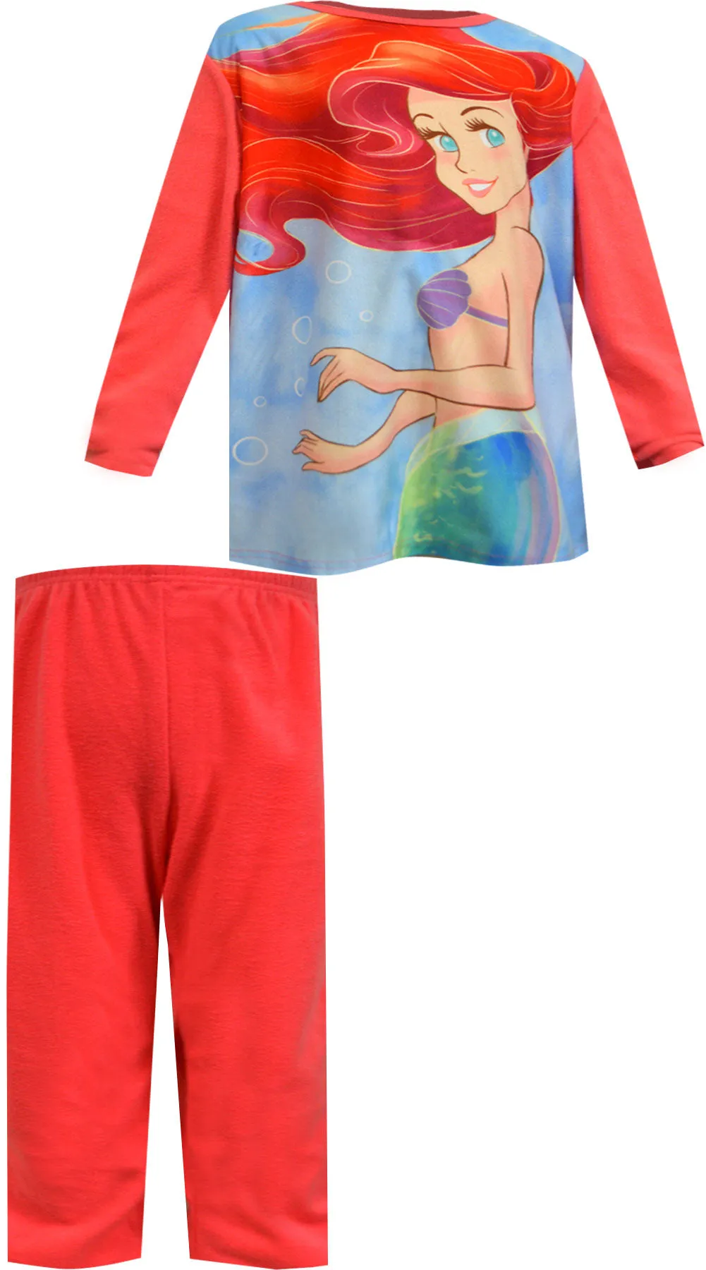 Disney Little Mermaid Ariel Coral Fleece Pajama Set