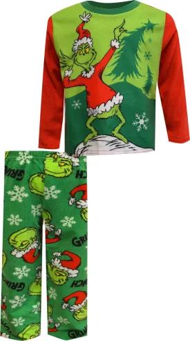 Dr. Seuss The Grinch Naughty Grinch Toddler Fleece Pajamas