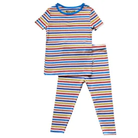 Dragons Rainbow Stripe Short Sleeve Pajama Set (6M-10Y)