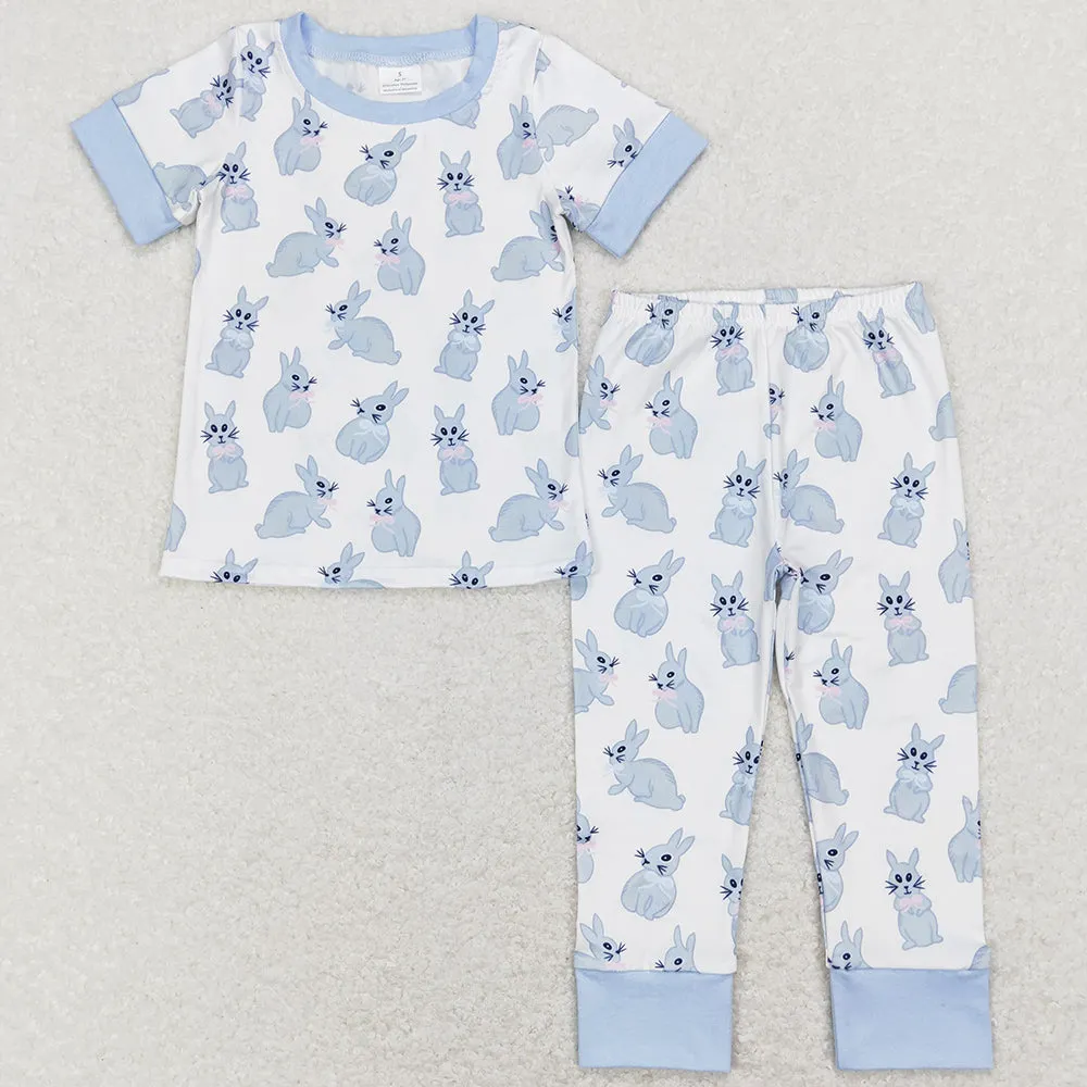 Easter Baby Kids Boys Pajamas Easter Bunny Short Sleeve Pants Pajamas Sets GSPO1095 BSPO0237