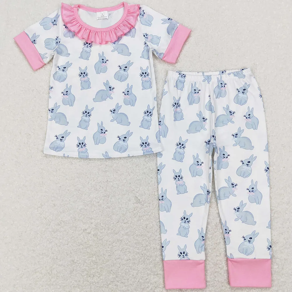 Easter Baby Kids Boys Pajamas Easter Bunny Short Sleeve Pants Pajamas Sets GSPO1095 BSPO0237