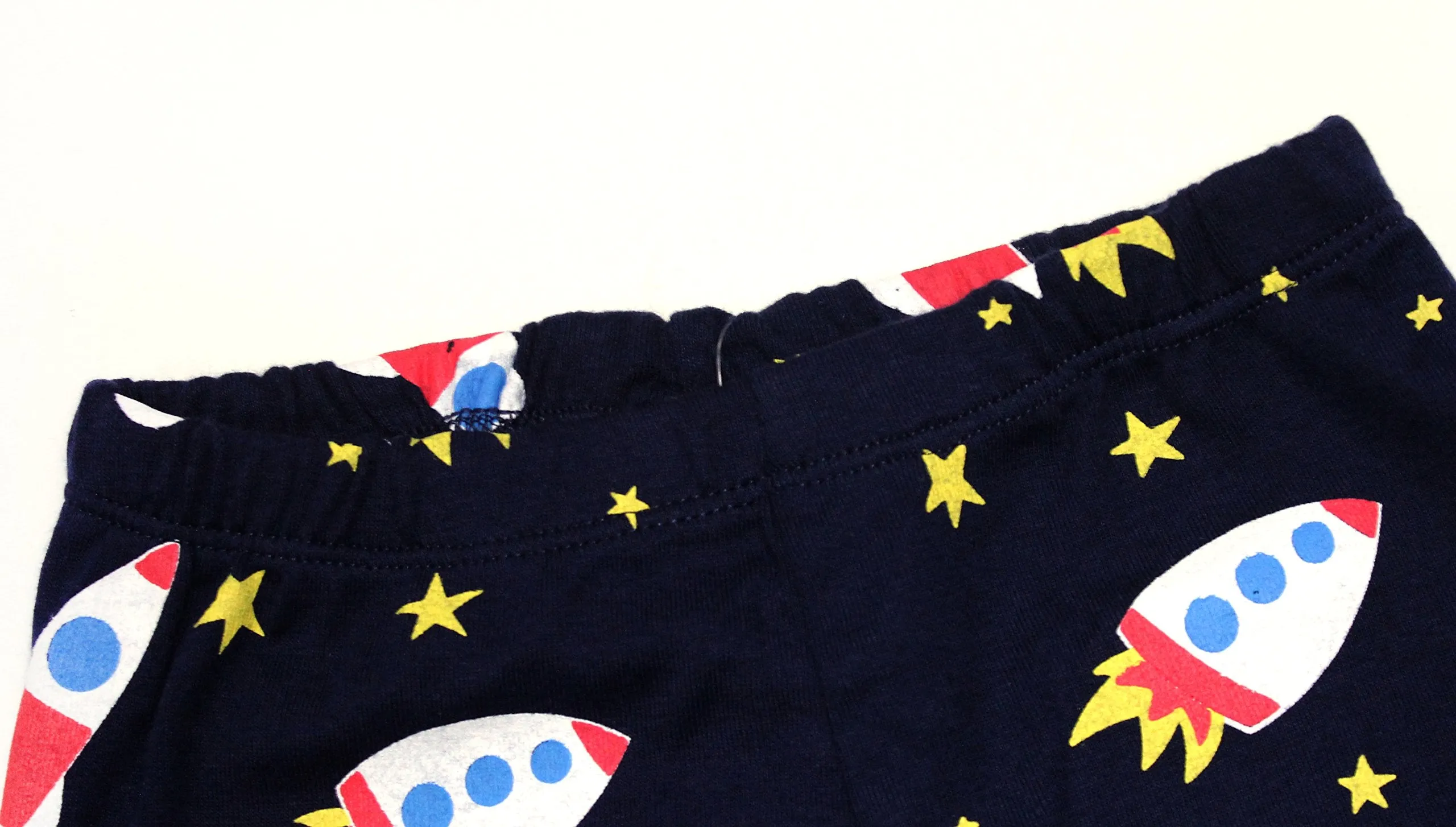 Elowel Boys Shorts Space Rocket 2 Piece Pajamas Set 100% Cotton (Size Toddler-10Y)