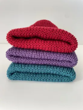 Em Beanie-all wool in Rich Teal