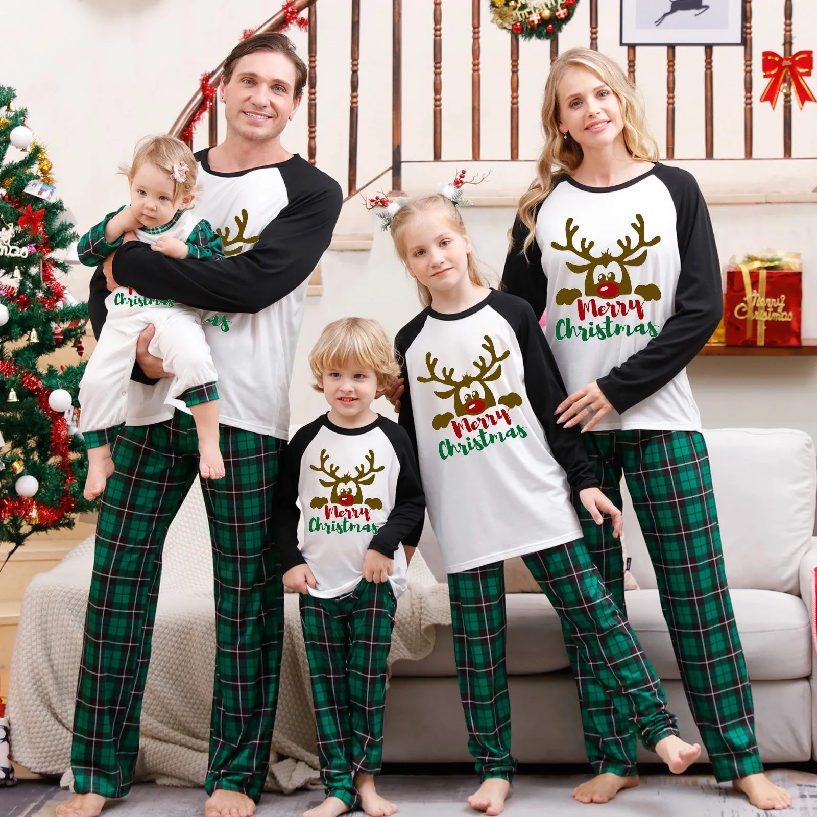 Family Matching Grinch Parent-Child Pajama Set