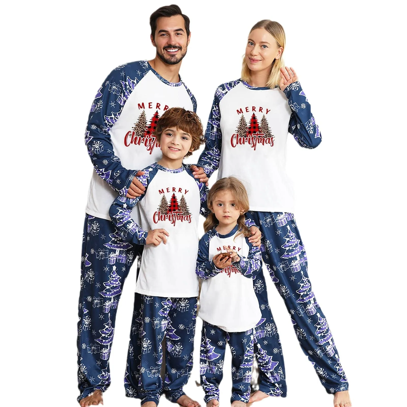 Family Matching Pajamas Set Joy To The World