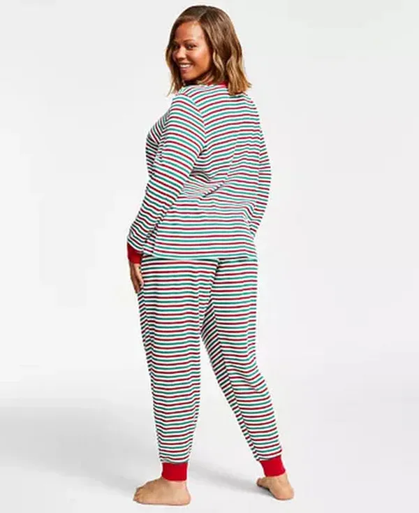 Family Pajamas Holiday Stripe Matching Pajama Set