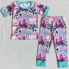 Fashion Kids Clothes Girls Pajamas Set Wholesale Baby Girl Sleepwear Outfit E11-4