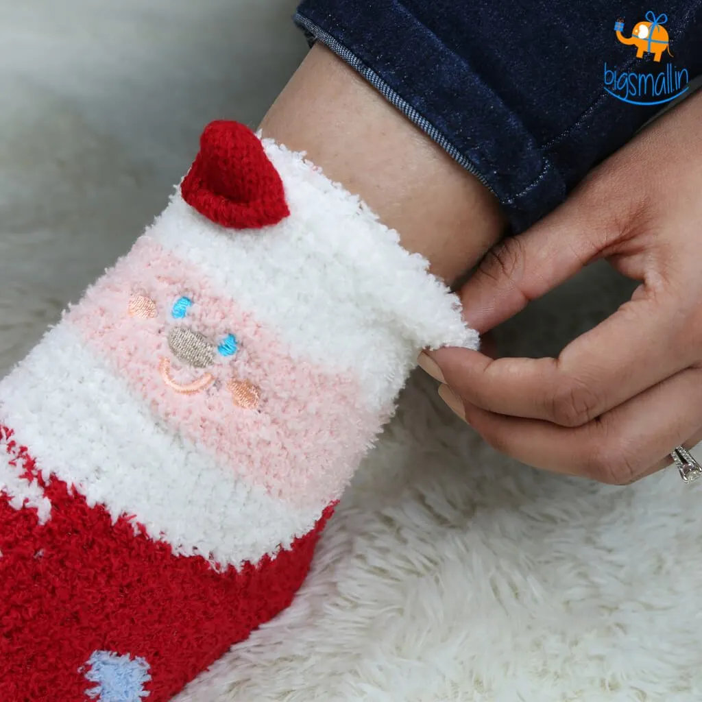 Fluffy Christmas Socks