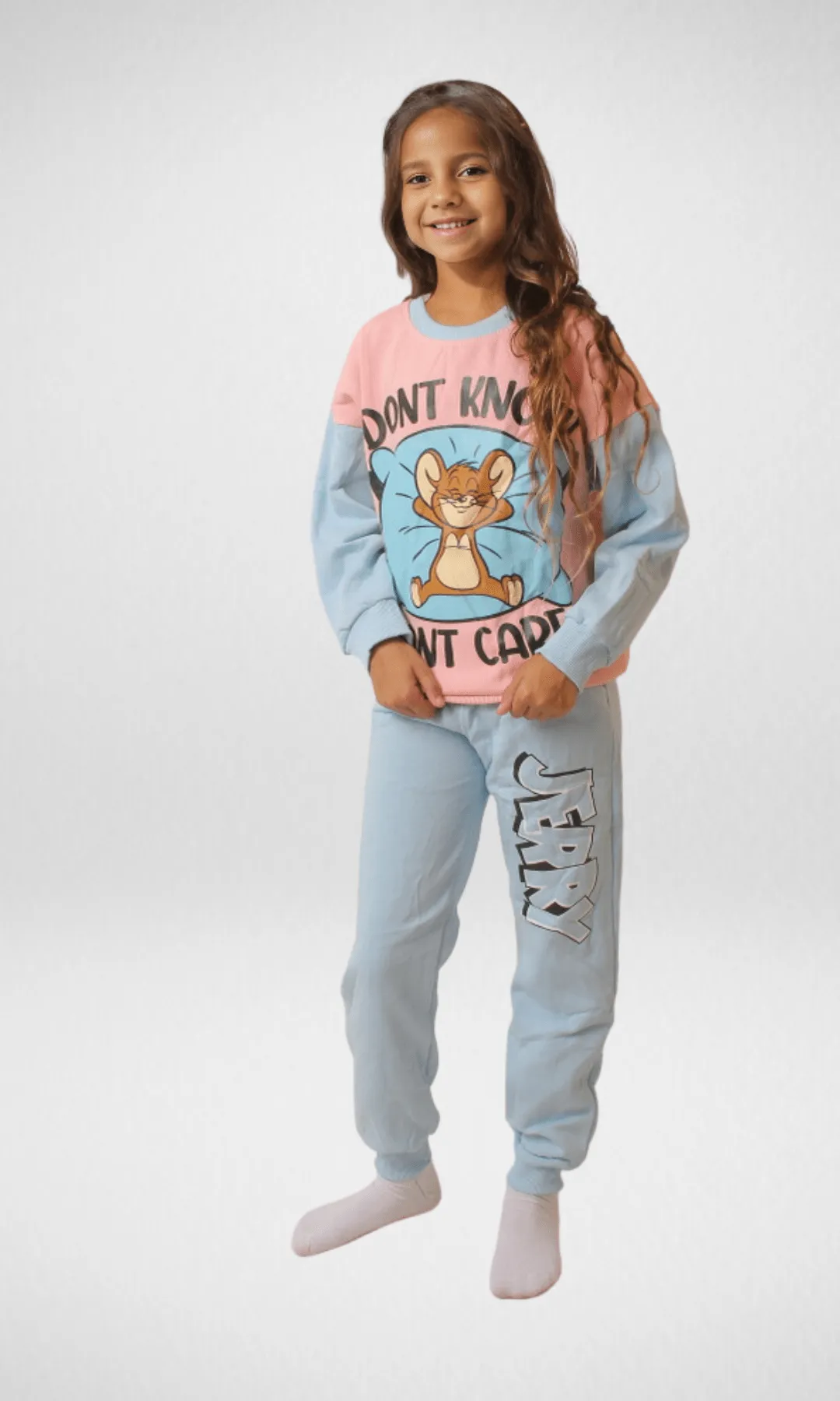 Girls Pajama Set (Sweatshirt   Pants) - Jerry