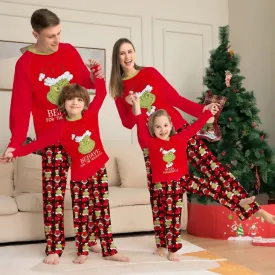 Grinch Behave For The Holidays Family Matching Christmas Pajamas Sets