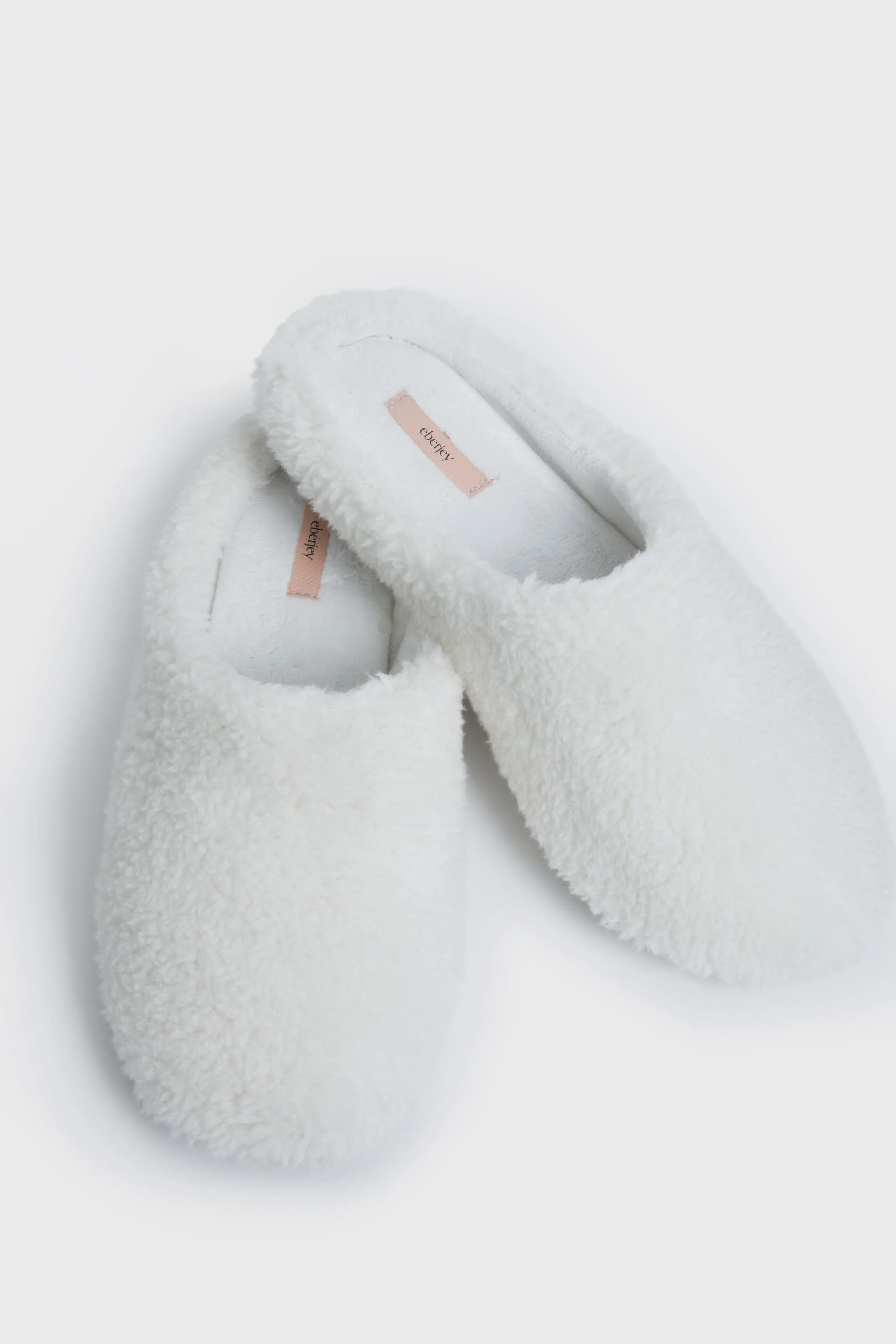 Ivory Sherpa Slippers