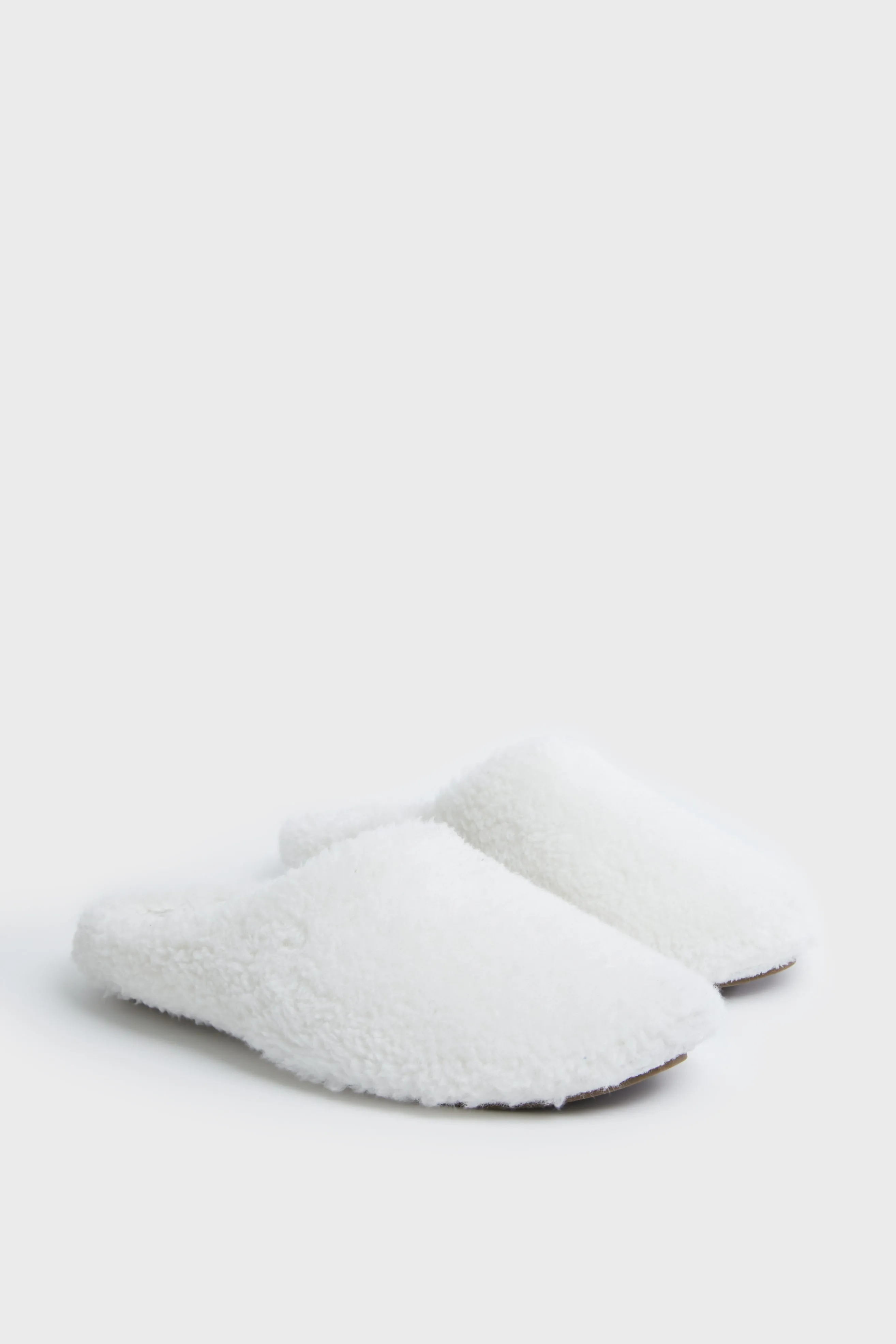 Ivory Sherpa Slippers