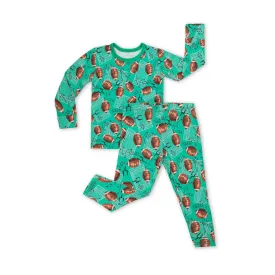 Macaron   Me Long Sleeve Toddler PJ Set - Football Field