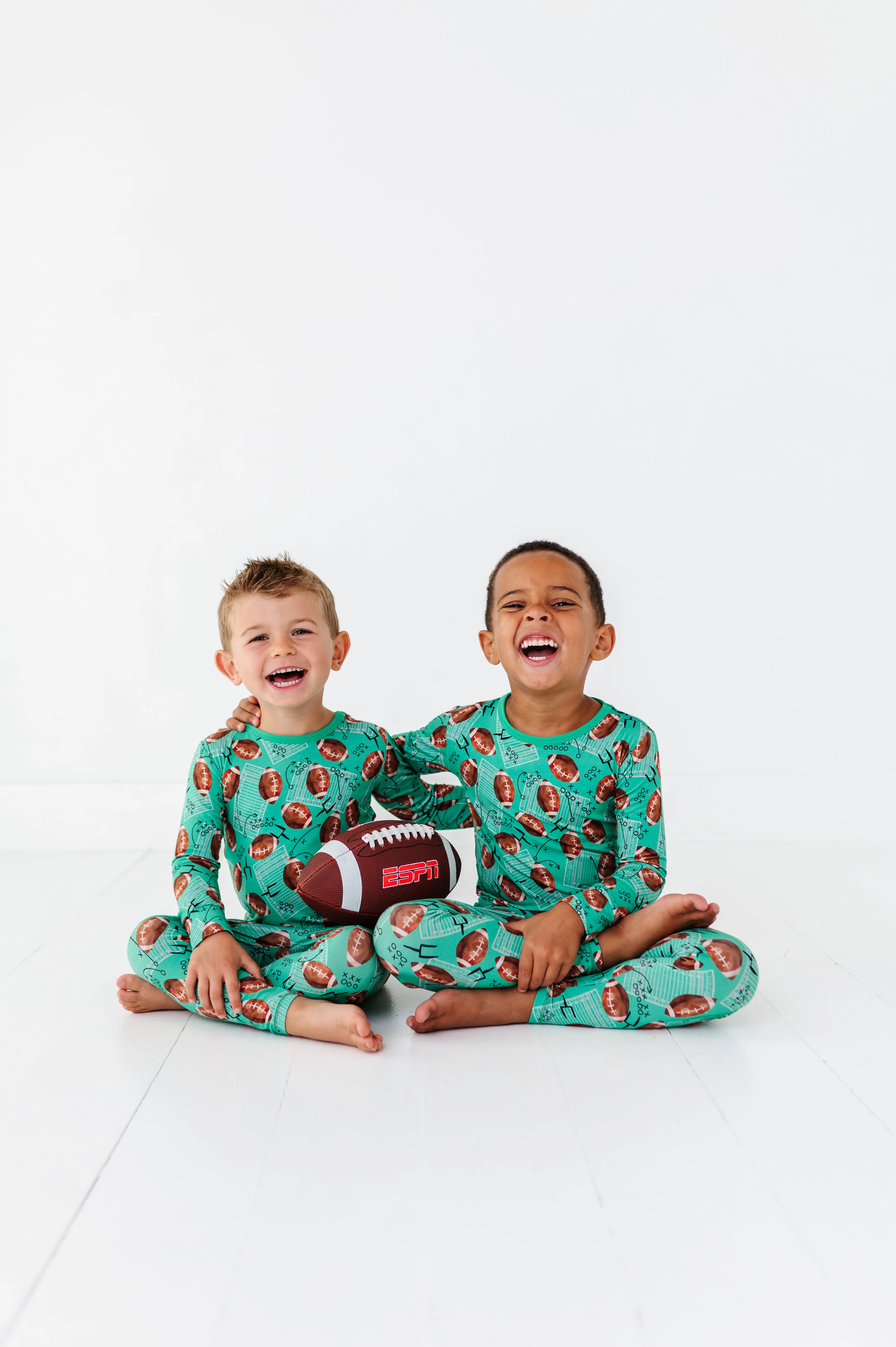 Macaron   Me Long Sleeve Toddler PJ Set - Football Field