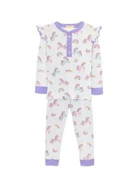 Magical Unicorn PJ Set with Ruffle