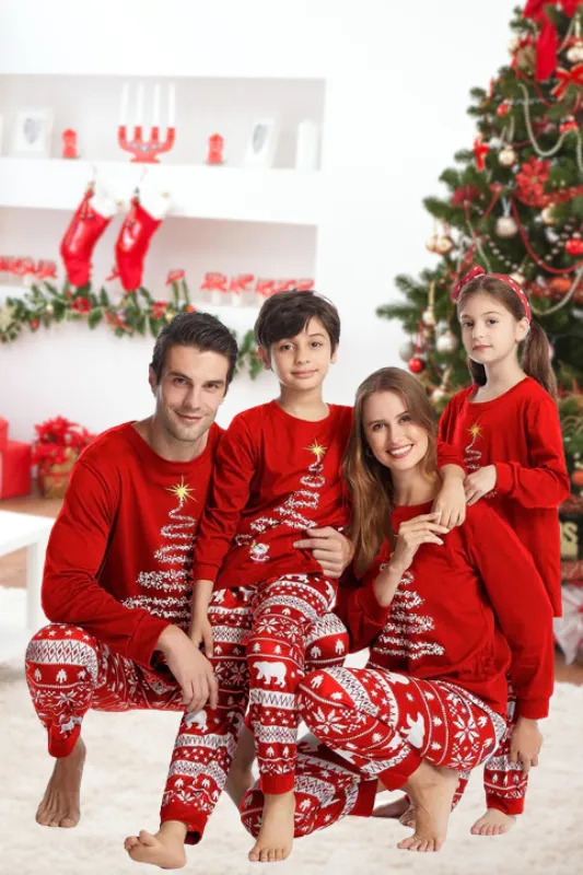 Men's Home for the Holidays Christmas Print Pajama Set