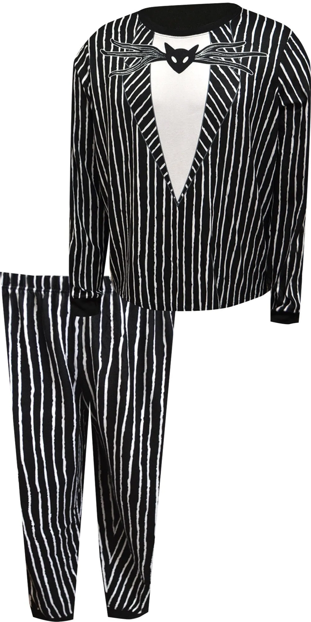 Nightmare Before Christmas Jack Skellington Mens Silky Fleece Pajama