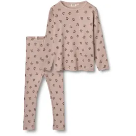 Nightwear Madeline - dark powder flowers