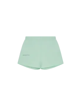 Organic Cotton Pajama Loose Shorts—lagoon green