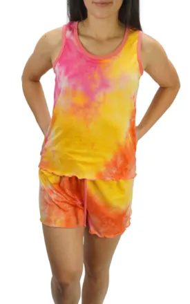 Popsicle Cream Tie Dye Cozy Pajama Boxer Set