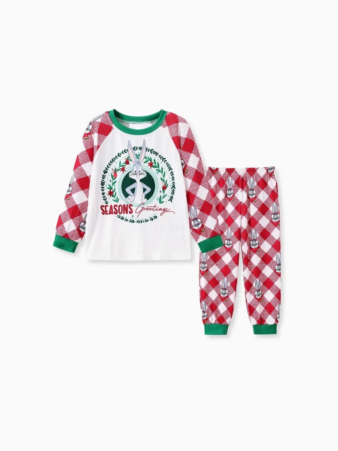 Printed Looney Tunes Family Matching Christmas Pajama Sets