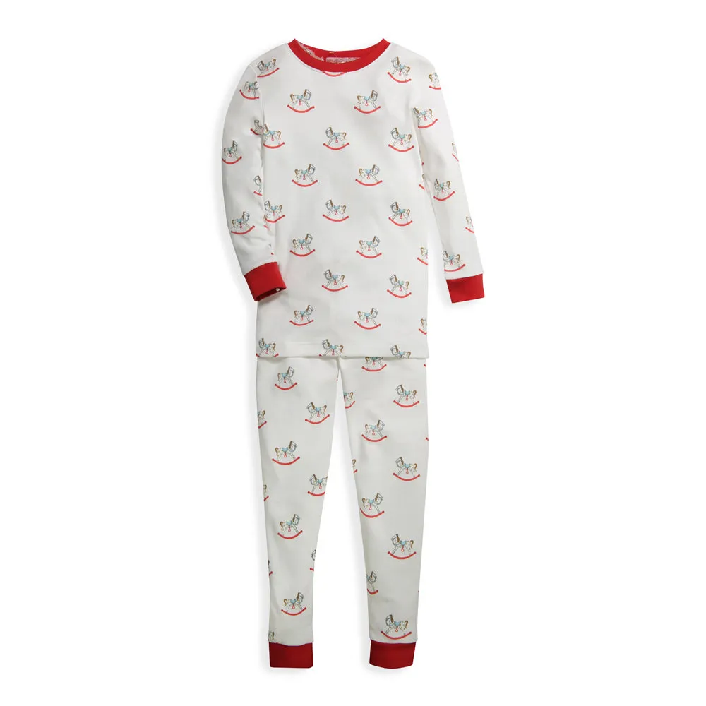 Printed Pima Jammies -- Rocking Horse