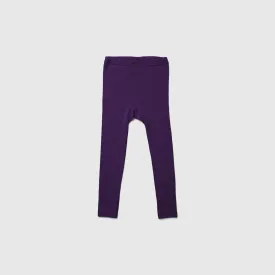 Purple Organic Wool/Silk Leggings