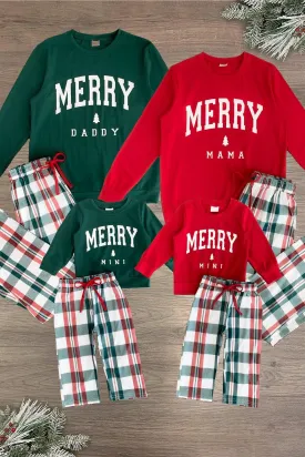 "Merry Mama, Daddy, & Mini" Family Pajamas