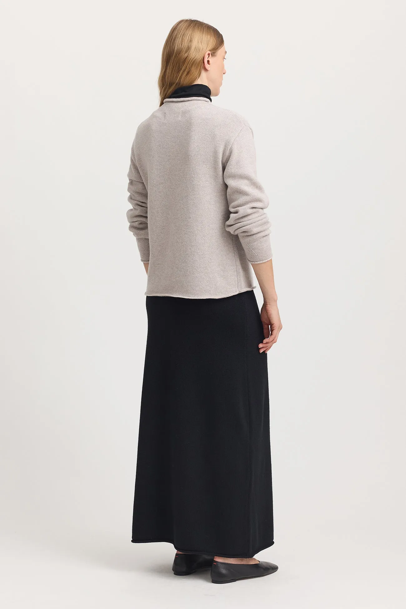 RELAXED FIT MOCK NECK