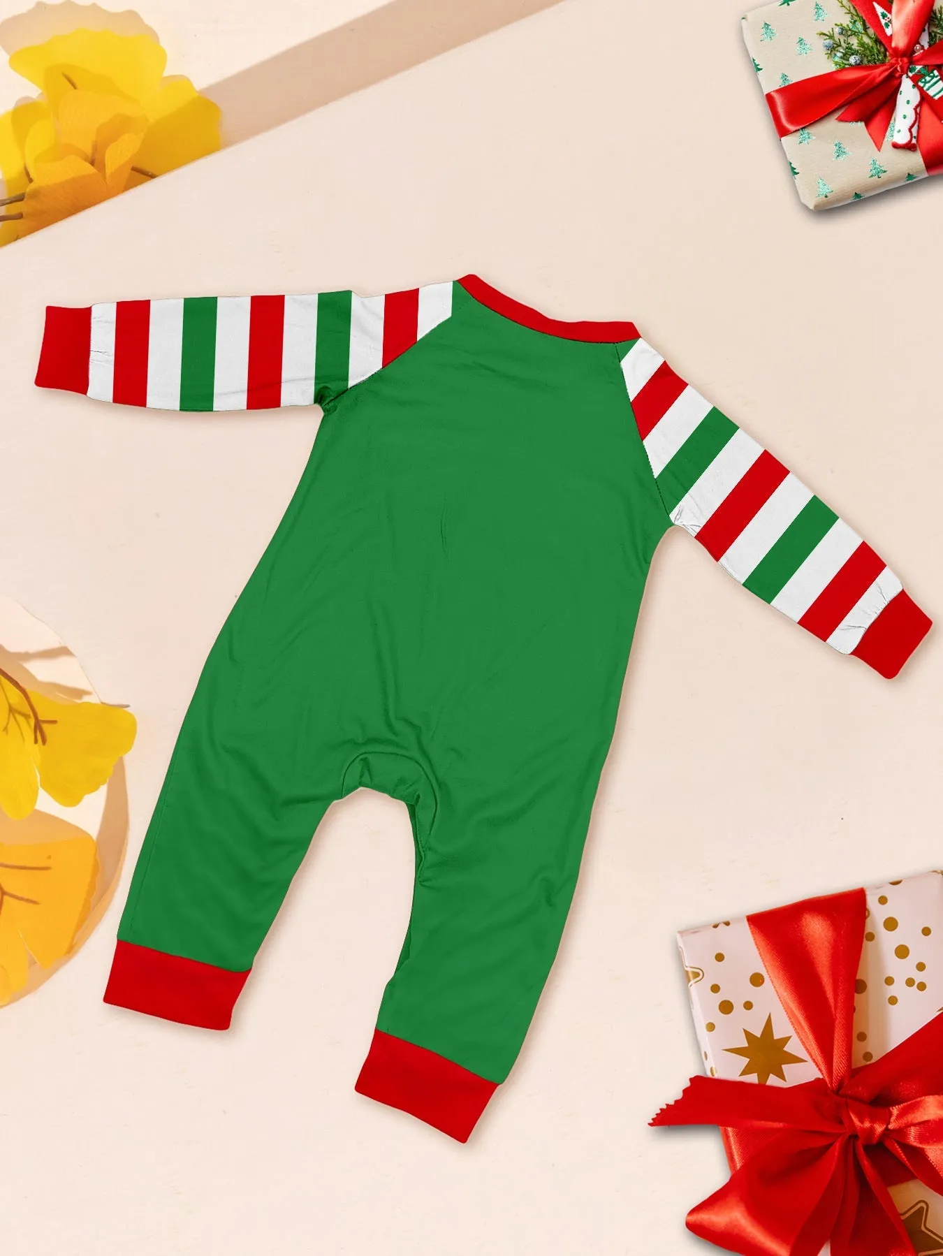 Santa Claus Stripes Printed Family Matching Christmas Pajamas Sets