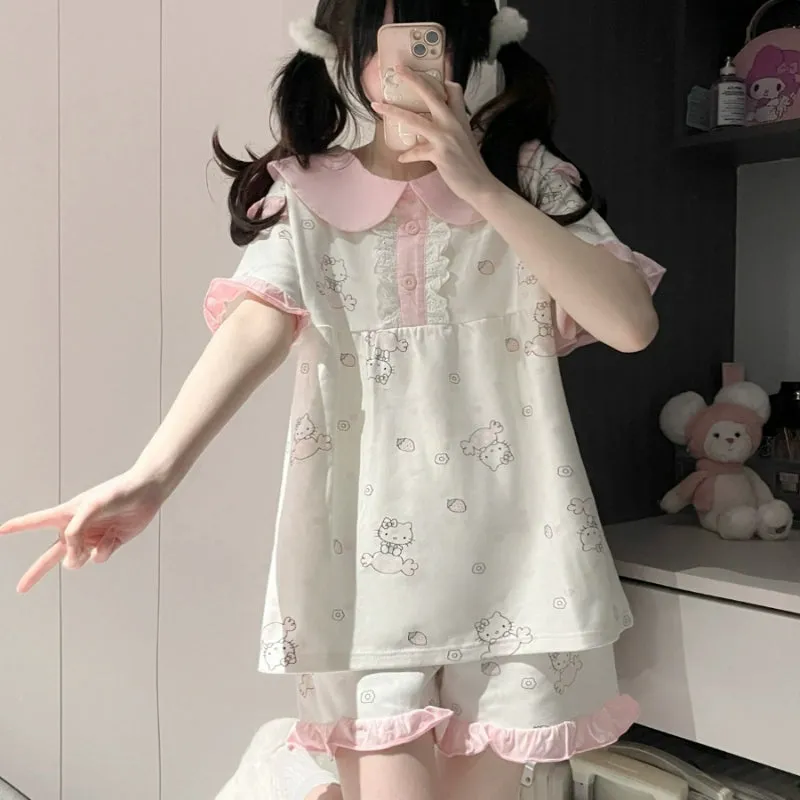 Sweet Sugar Kitty Pajamas Set KI485